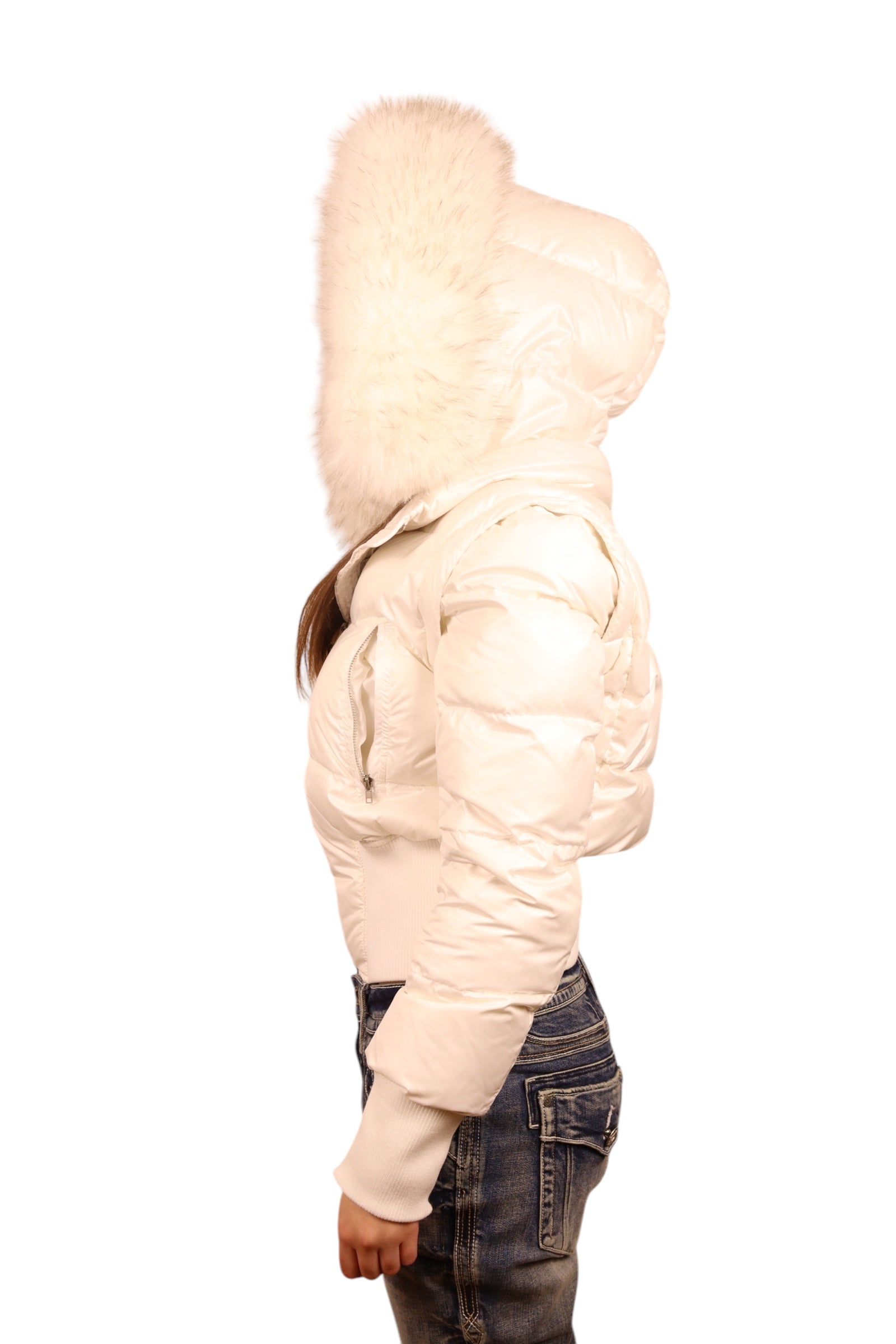 3 in 1 00s Leather Laqué Jacket