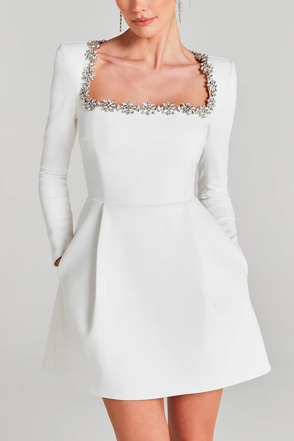 Opéra de Velours Embellished Mini Dress