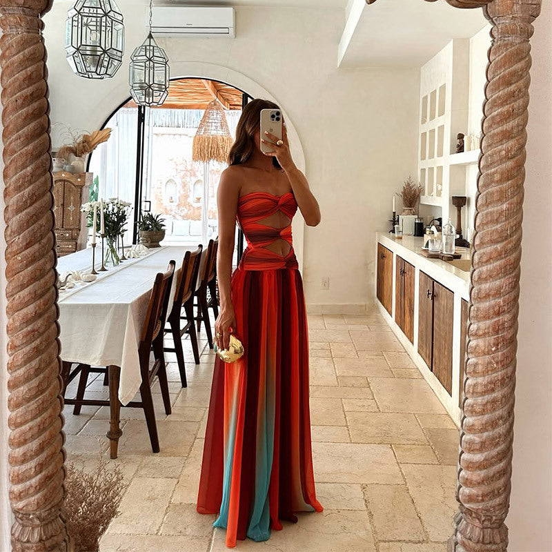 Isla – Strapless A-line Maxi Dress