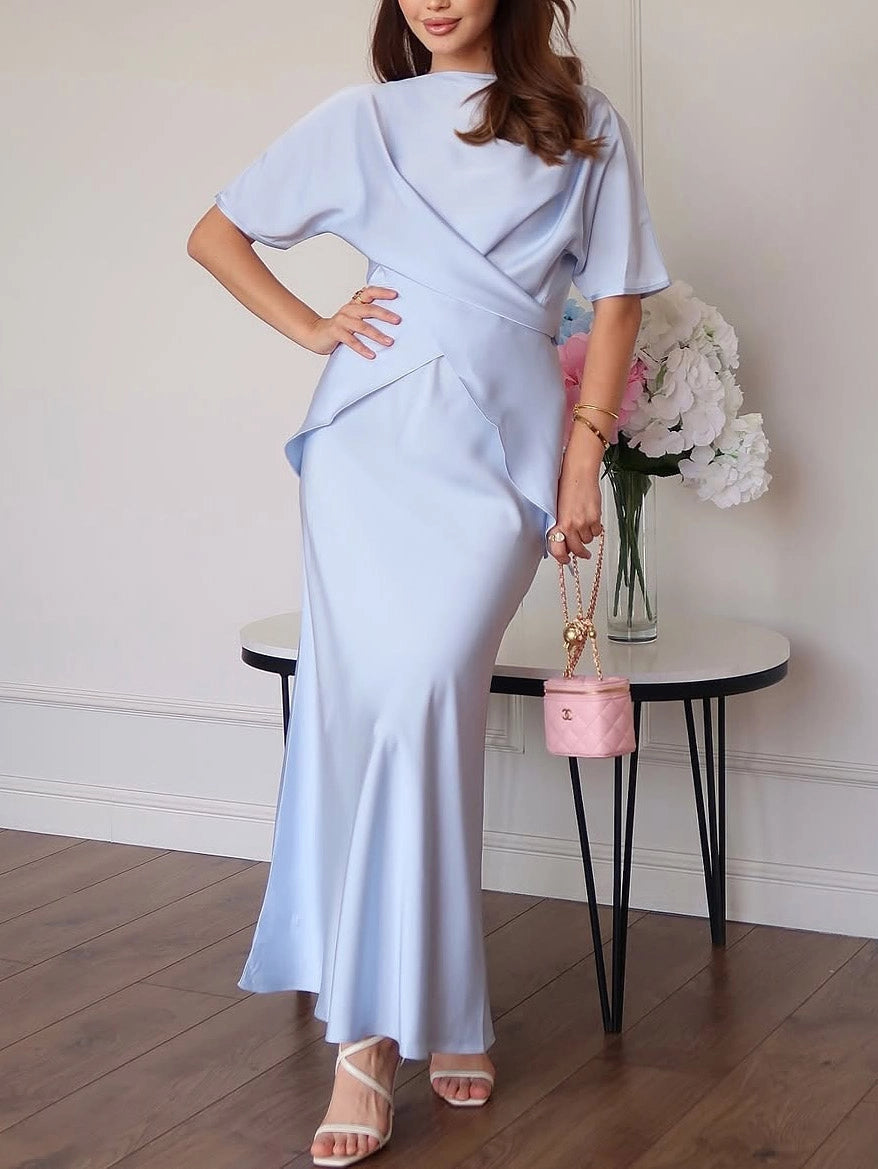 Midnight Elegance Satin Set