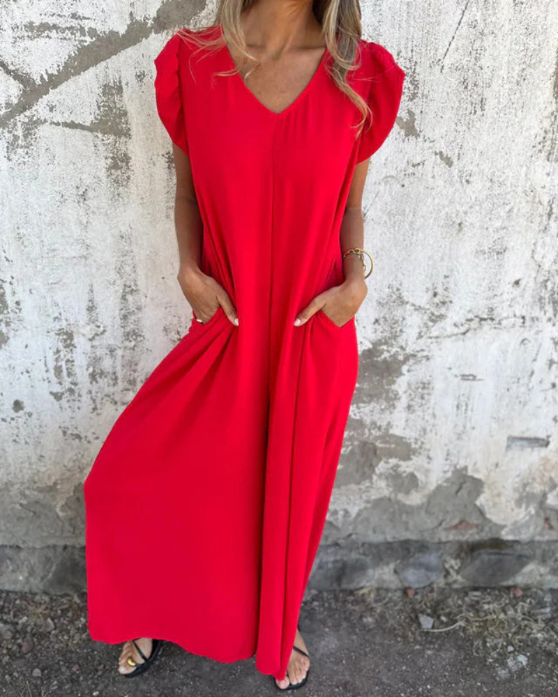MARMARELA – Effortless V-Neck Jumpsuit