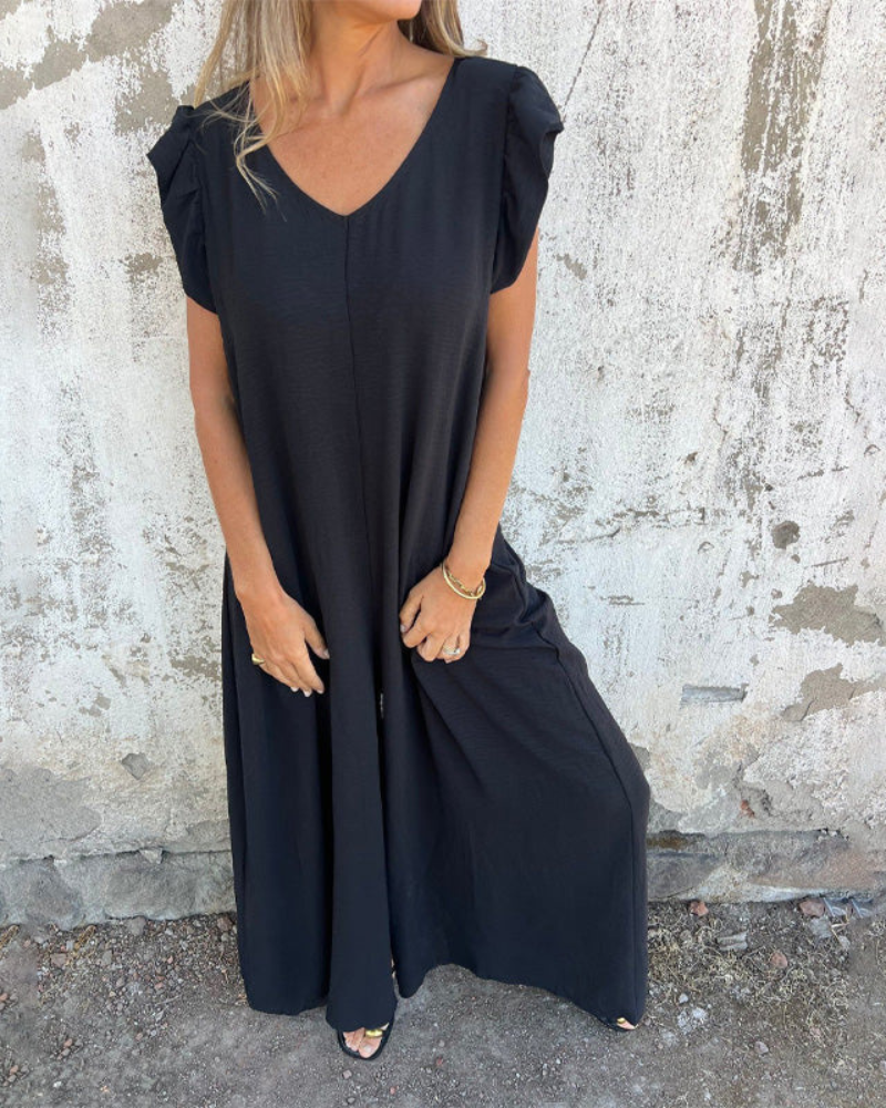MARMARELA – Effortless V-Neck Jumpsuit