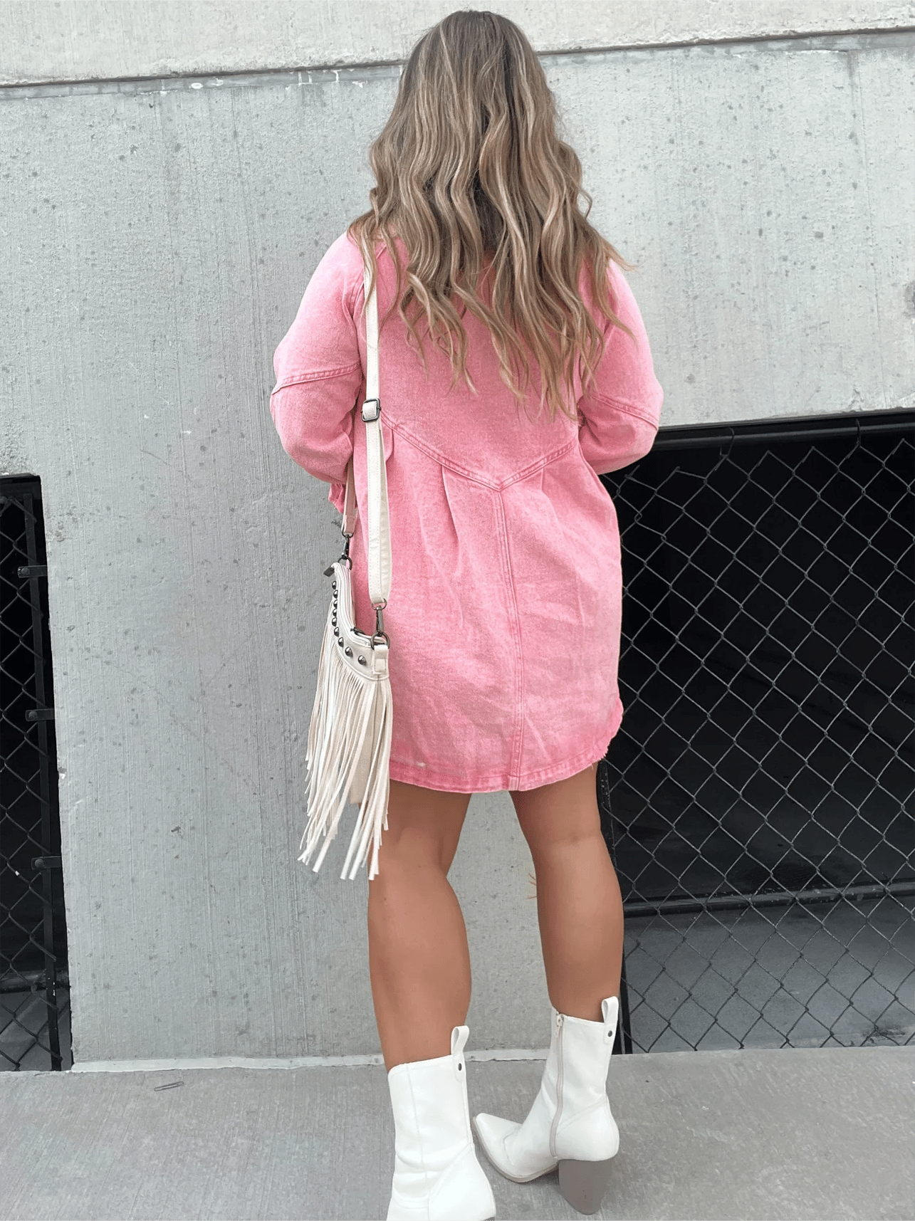 Nevaeh | Denim Dress With Puff Sleeves
