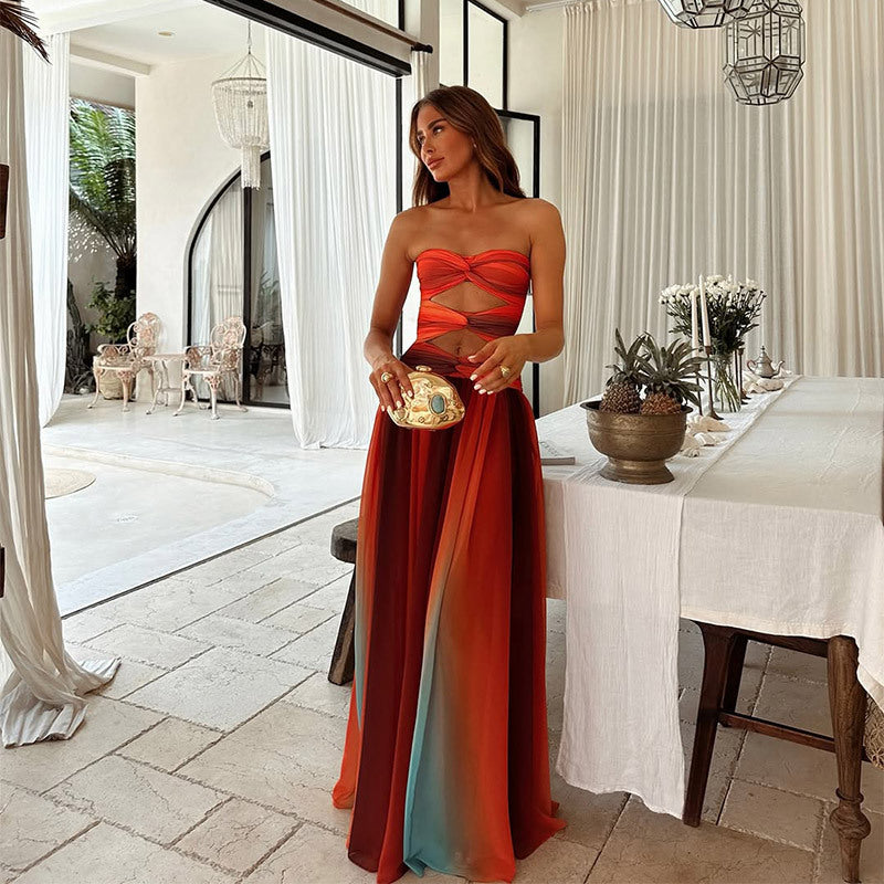 Isla – Strapless A-line Maxi Dress