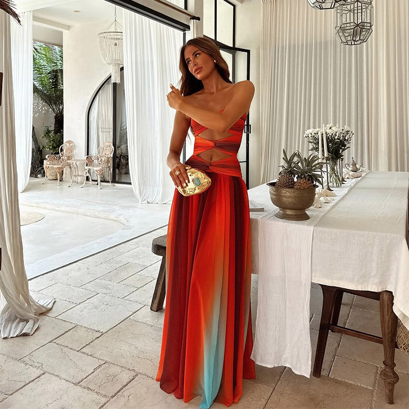 Isla – Strapless A-line Maxi Dress