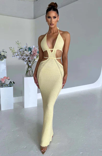 Cut-Out Backless Knit Bodycon Dress - Charley
