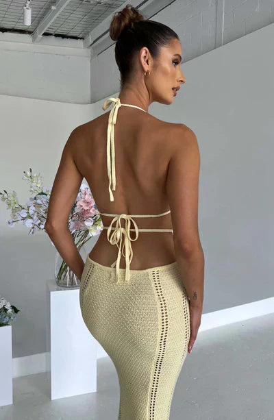Cut-Out Backless Knit Bodycon Dress - Charley