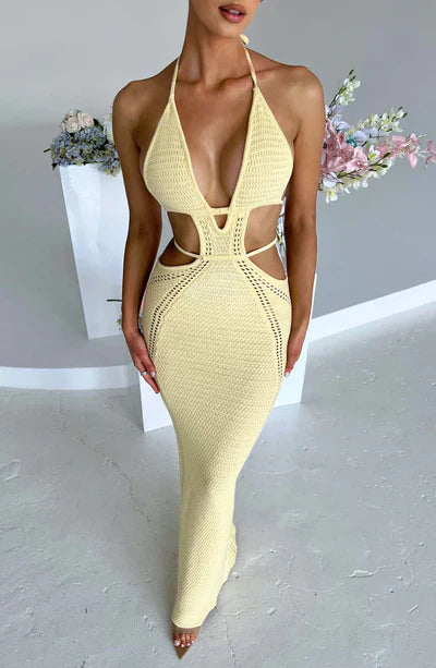 Cut-Out Backless Knit Bodycon Dress - Charley
