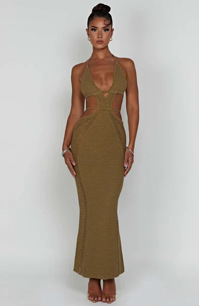 Cut-Out Backless Knit Bodycon Dress - Charley