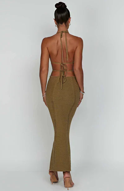 Cut-Out Backless Knit Bodycon Dress - Charley