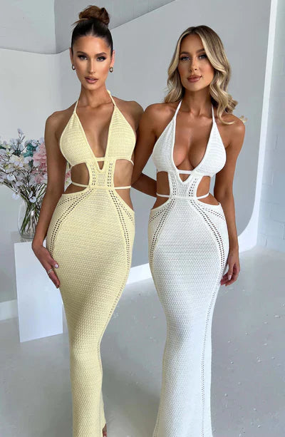 Cut-Out Backless Knit Bodycon Dress - Charley