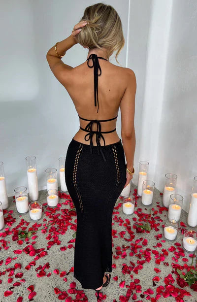 Cut-Out Backless Knit Bodycon Dress - Charley